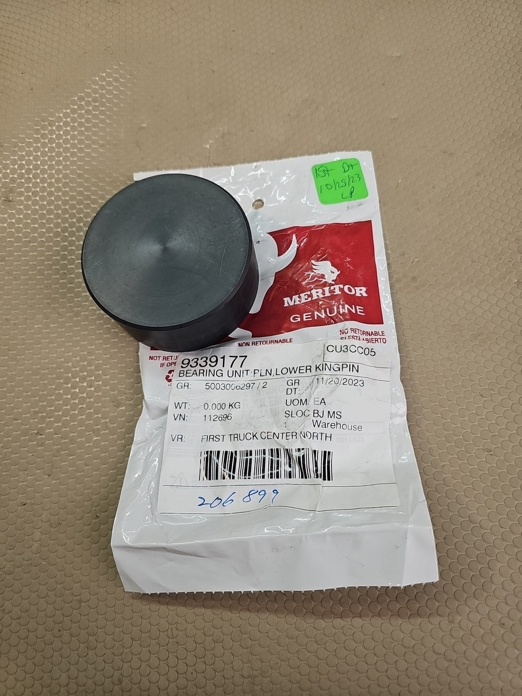 Fabco Meritor Bearing, Lower P/N: 234-0449 Or 2340449