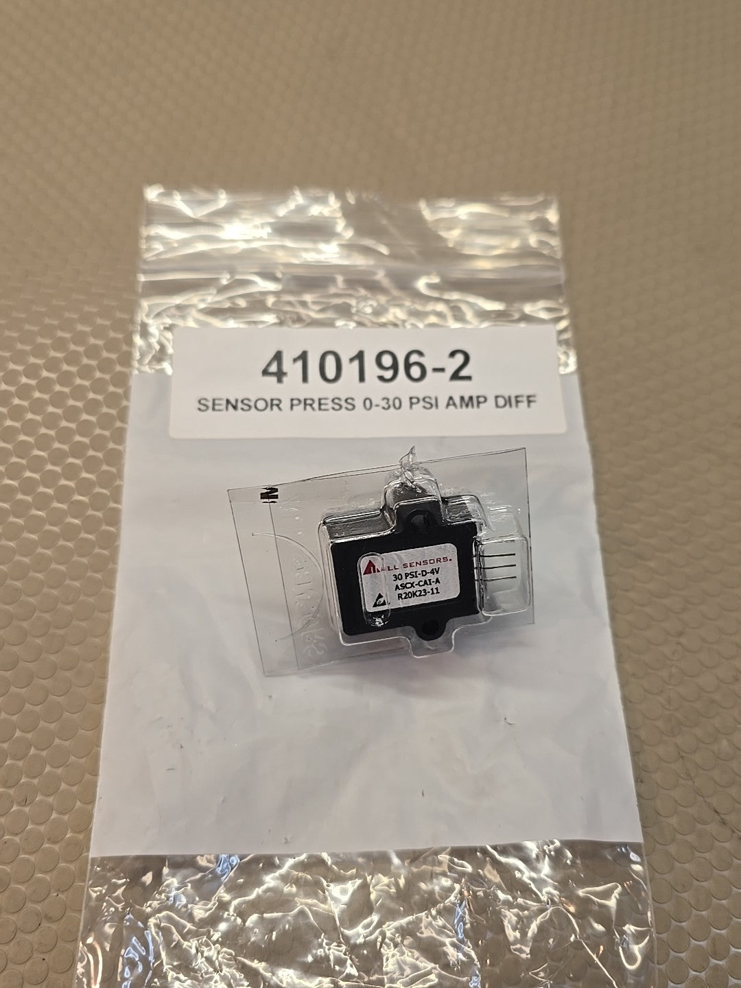 CAI 410196-2 Air Pressure Sensor 0-30 PSI - California Analytical Instruments