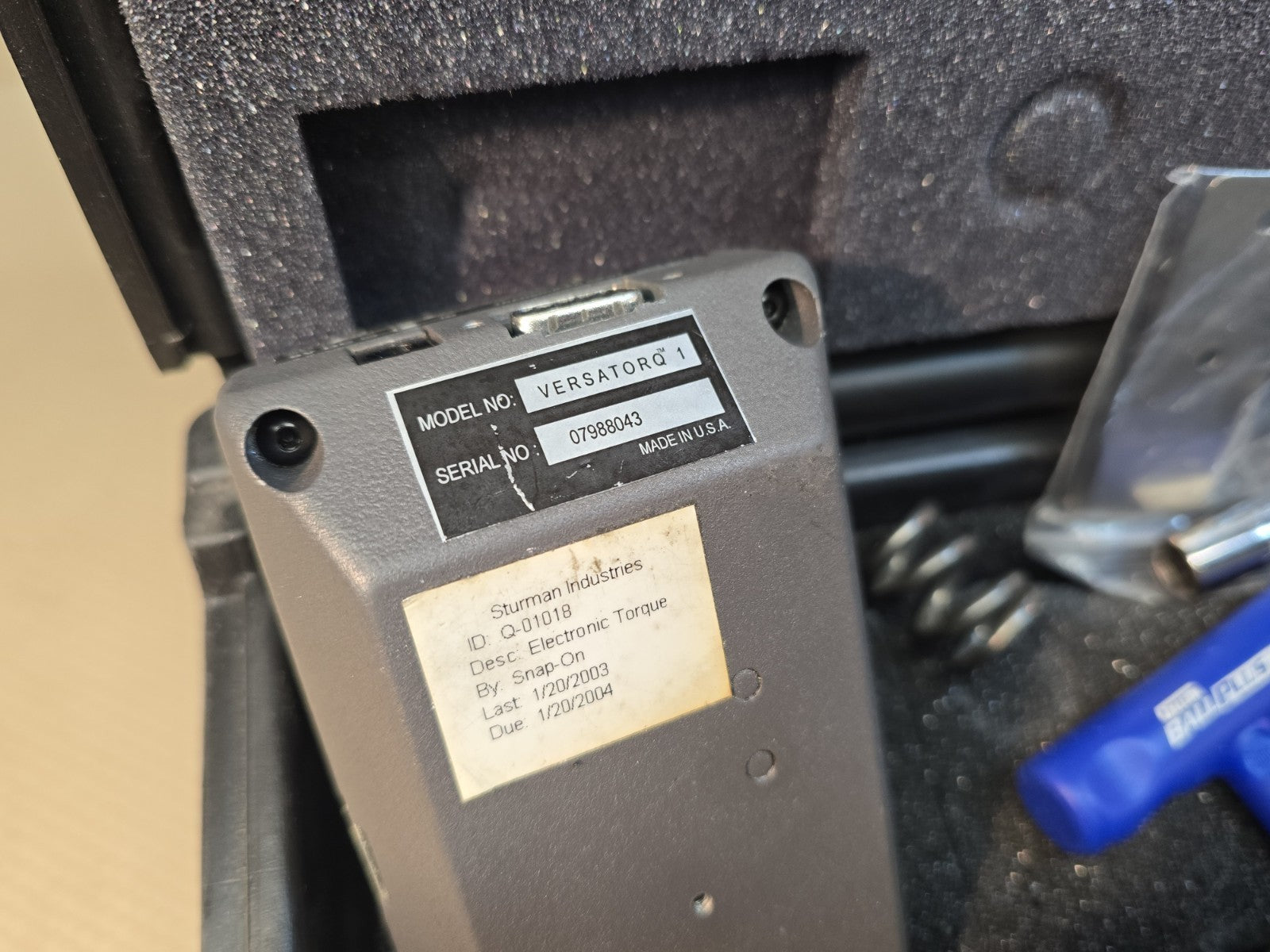 Snap-On Tools VERSATORQ Torq Meter Digital Torque Analyzer VERSATORQ1