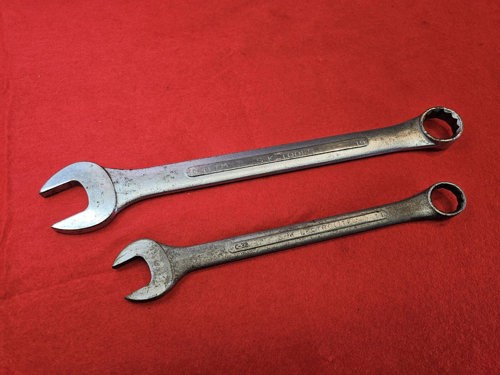 S-K USA Combination Wrench 1-1/4" 12 Pt. SK  1 Inch Long C-40 C-32 LARGE