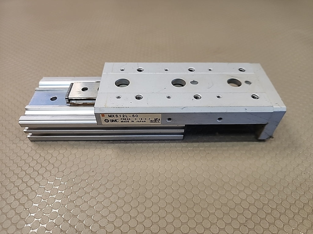SMC 13-MXS12L-50 12mm MXS Clean-Room Guided Cylinder 