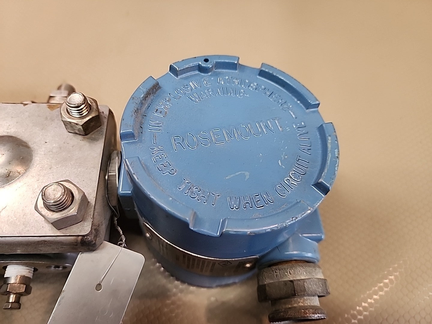 Rosemount Pressure Transmitter 1LLT4E22A0T0066TS 0–80 in H2O 4–20mA w/ SS Flange