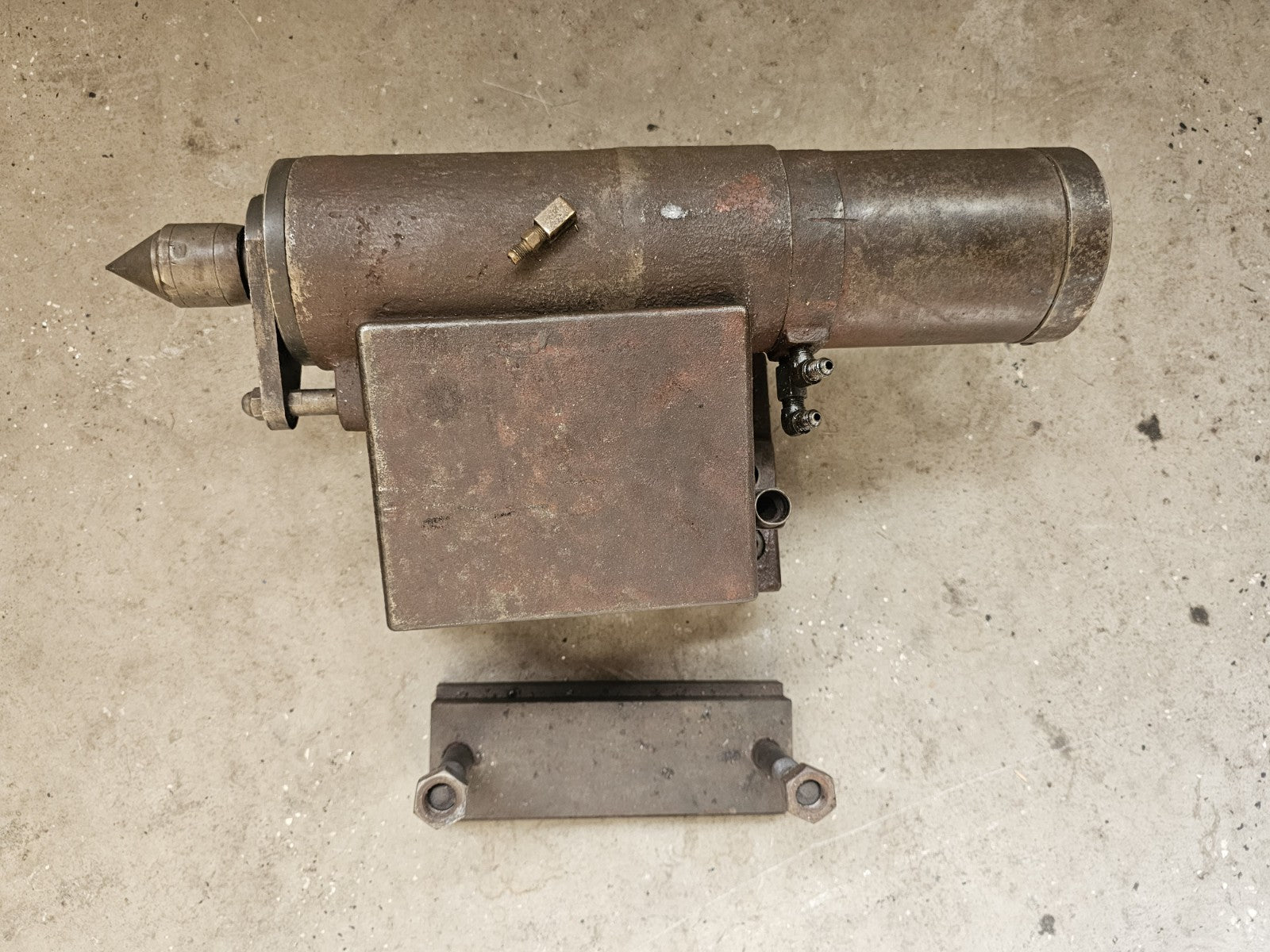 Horizontal Lathe Hydraulic Tail Stock Assembly Taper Vintage LARGE & HEAVY