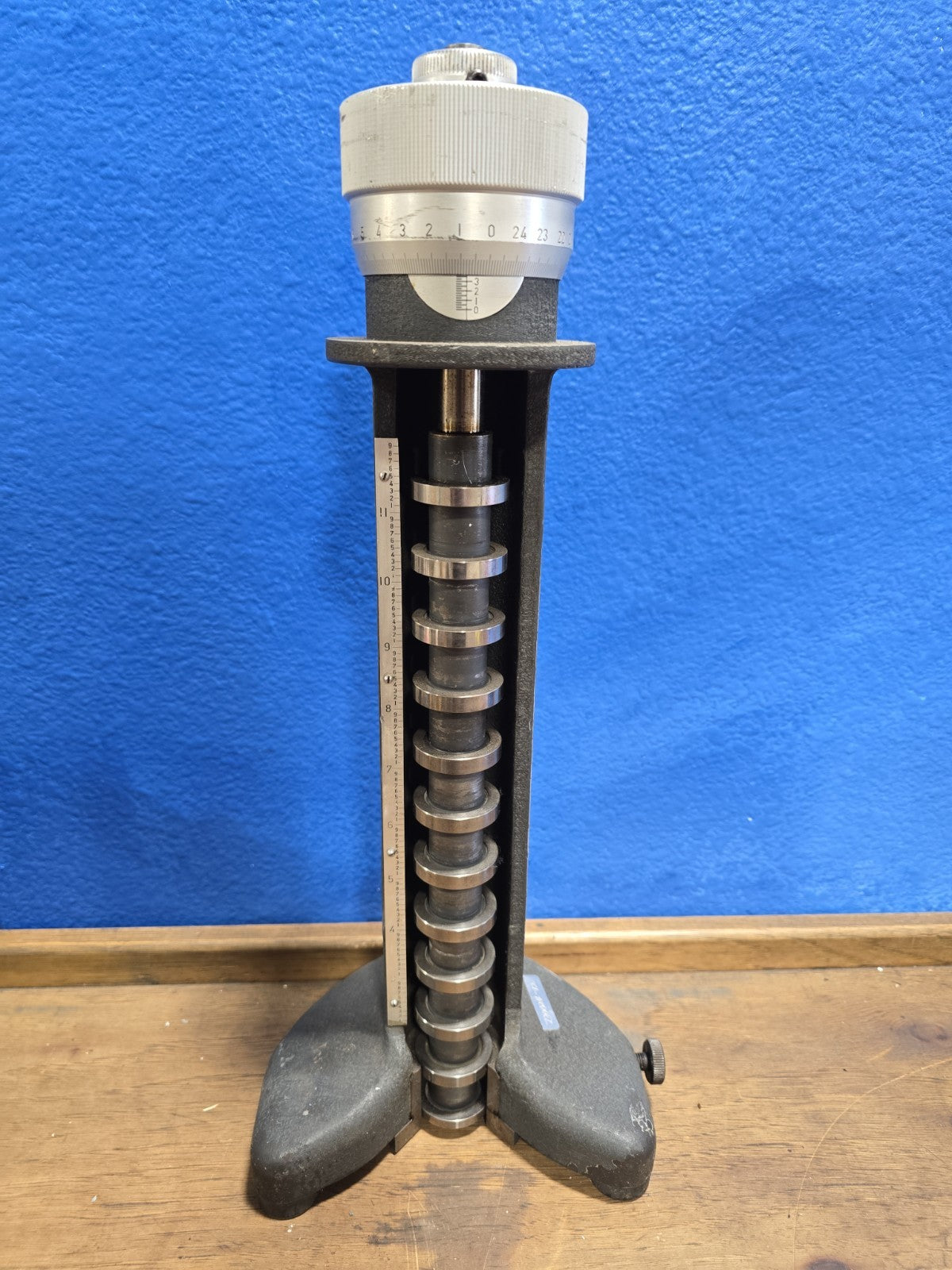 CADILLAC GAGE CO.  PLA-CHEK HEIGHT GAUGE MODEL 10129 LARGE 12" 17 TALL 