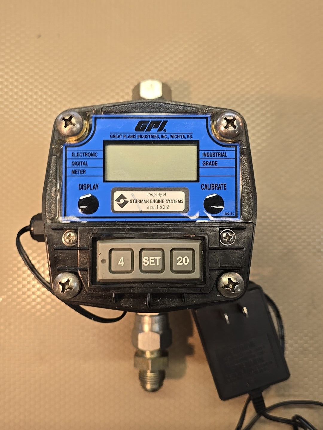 GPI Electronic Digital FLOW Meter GX510 G2S 150 PSI GM005A2R21-6