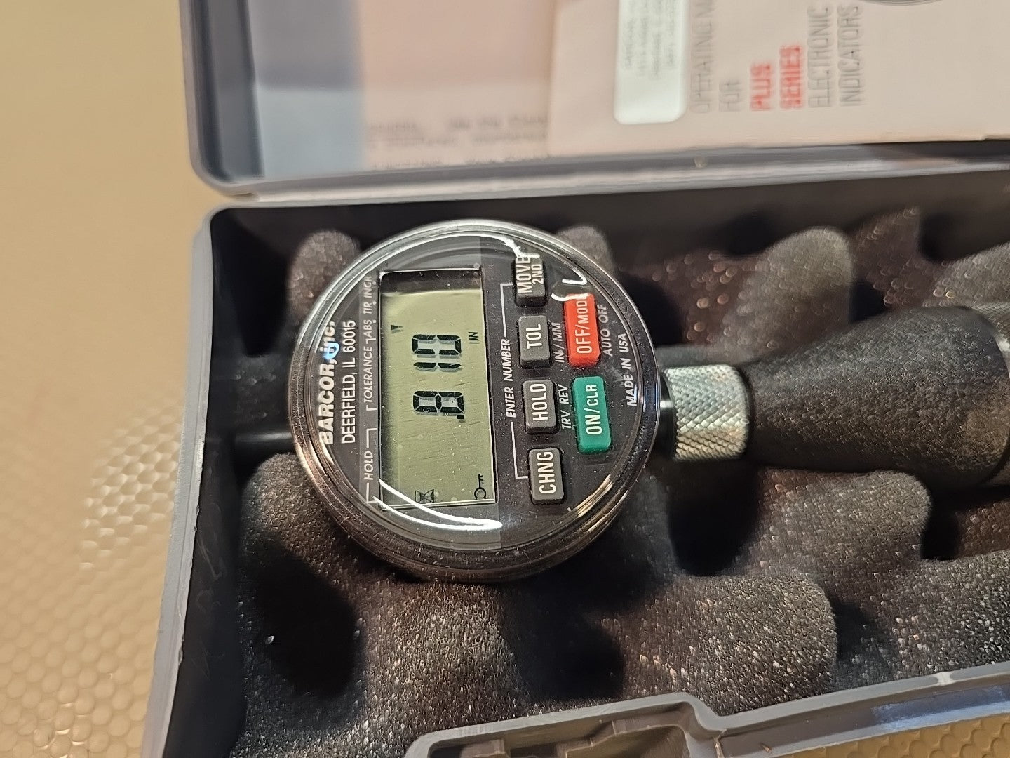 BARCOR 100-1-SPC DIGITAL ELECTRONIC COUNTERSINK GAGE CHAMFER $1000 MSRP