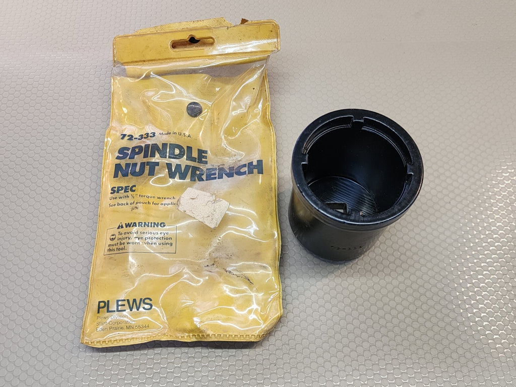 NOS! PLEWS SPINDLE NUT WRENCH, 4-LUG DESIGN, No. 72-333