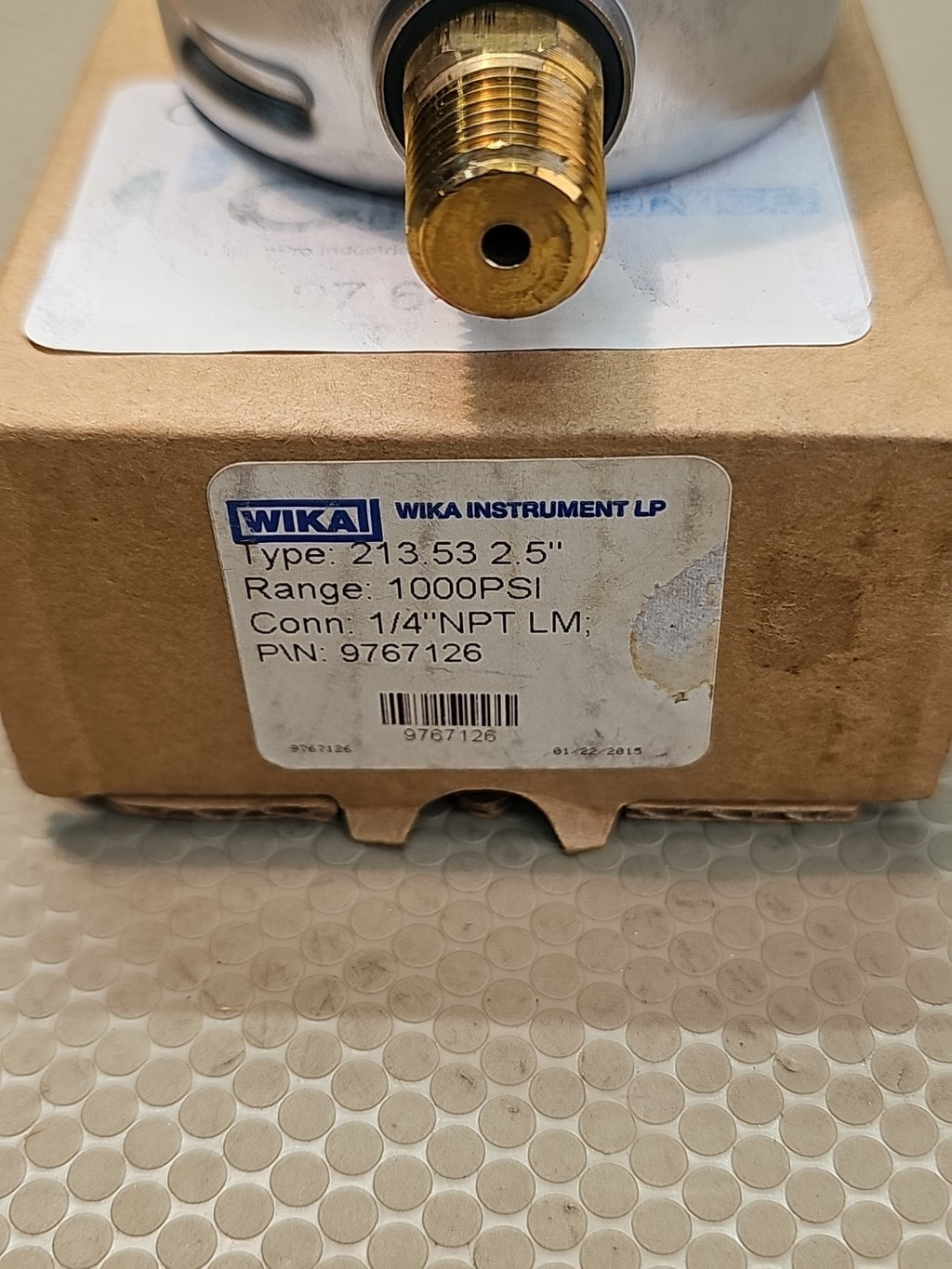 New Wika 9767126 Pressure Gauge Type 213.53 2.5" Stainless Steel