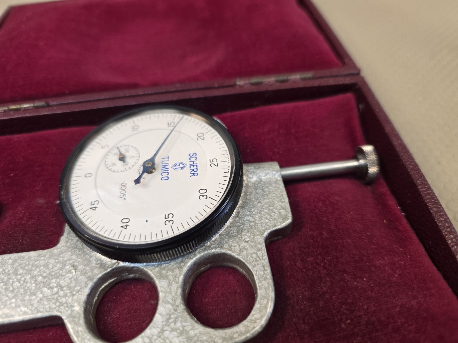 VINTAGE SCHERR TUMICO Precision Dial Thickness Gage 64-1210-02 /.0005”-.400” 1.0