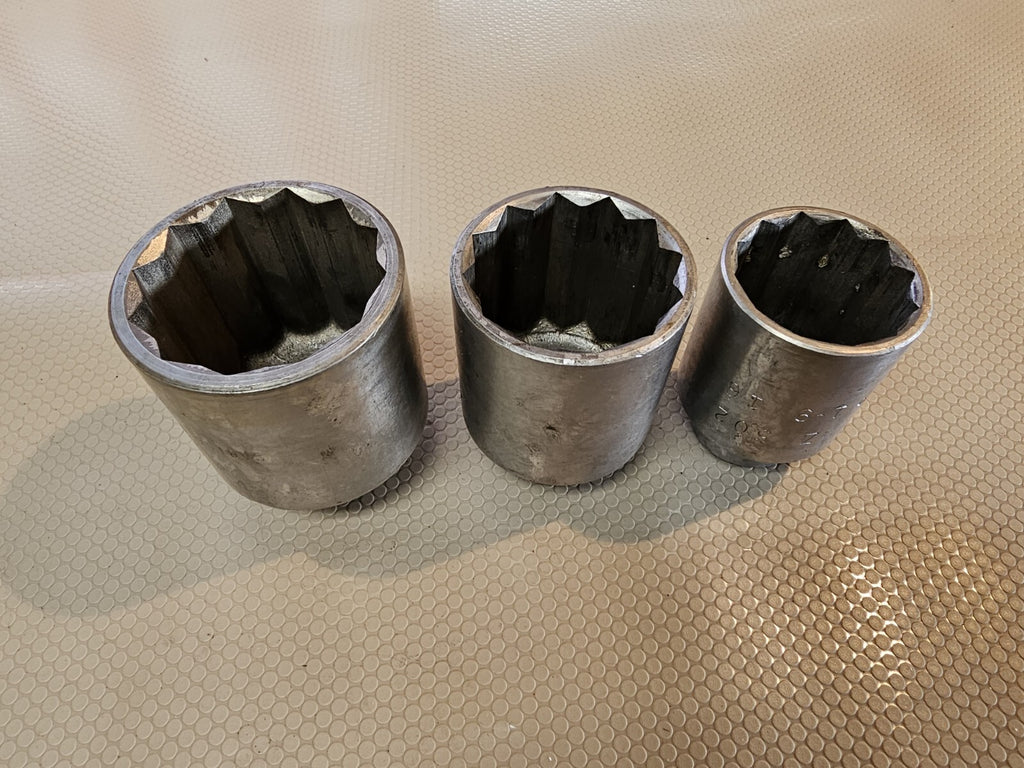 3x Mac Tools 3/4" Drive 2"  12 pt ZP646 1-13/16, 1-9/16 jumbo large Z642 Z582