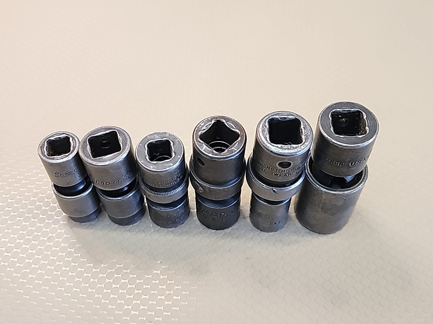 Snap-on USA MIXED 3/8" & 1/2" Drive 6PT SAE Impact Swivel Socket Set 
