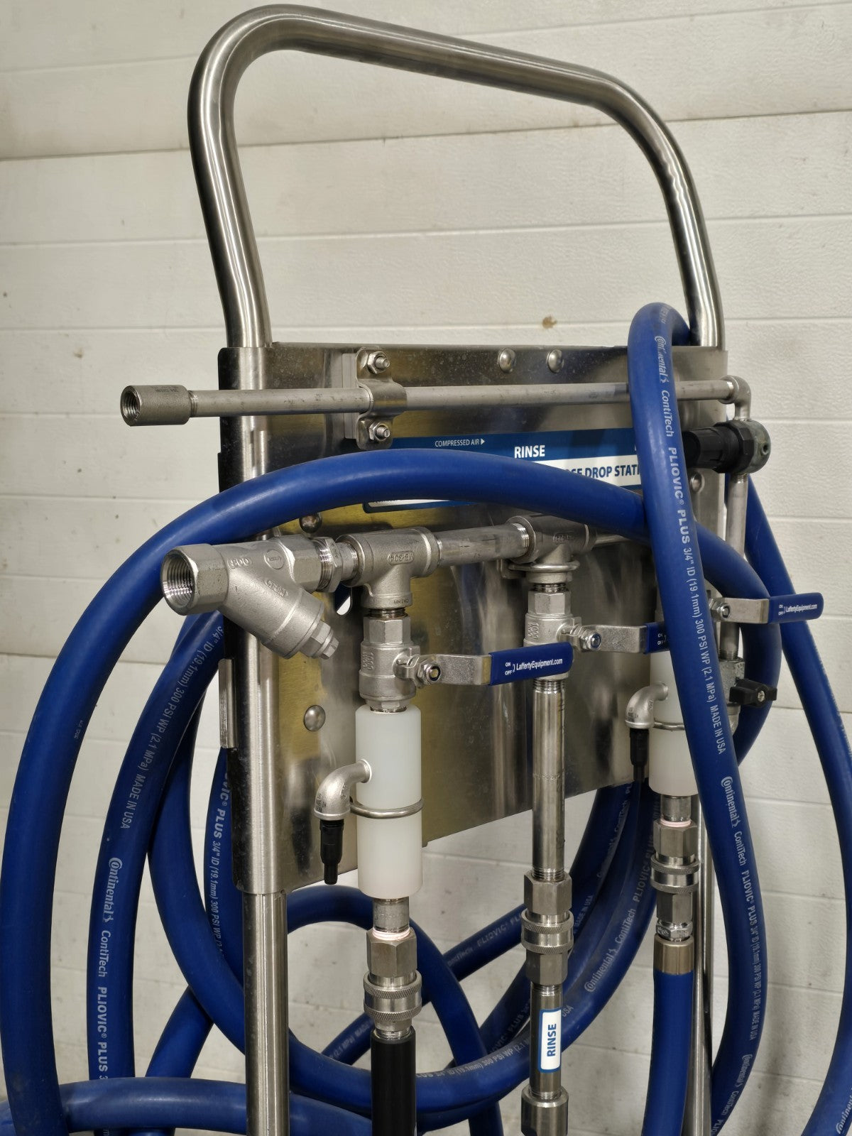 Lafferty Portable 517 Sanitize/Rinse/LC Foam Hose Drop Station 915828 Cart