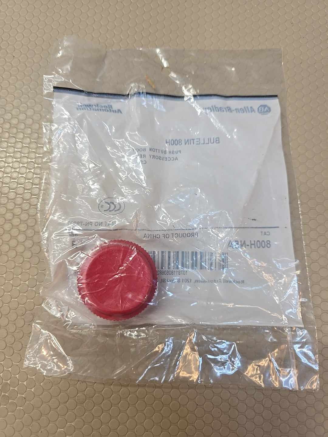 New Allen-Bradley 800H-N5A * Push Button Boot, Red