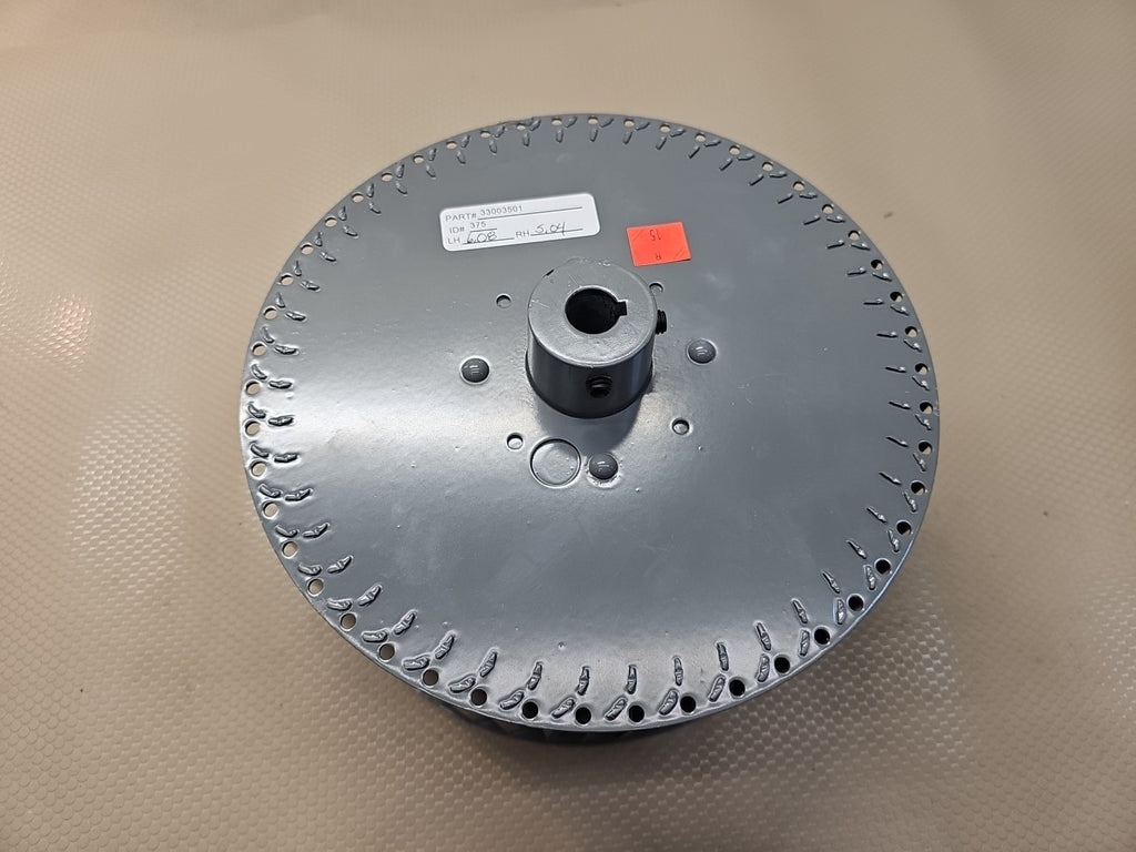 Blower Wheel: Forward-Curved, 9 in Dia, Steel Wheel, 1 Inlets, 5/8 in Bore