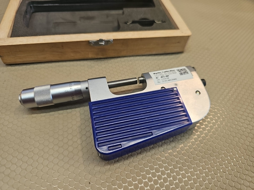 Fowler 52-245-150-0 Indicating Micrometer, 25-50mm Range. 0.001mm Graduation