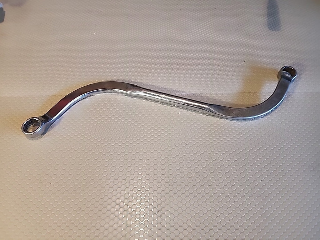 NICE!!! Snap On S9607 9/16" 12-Point GM Door Hinge S-Wrench Chrome USA