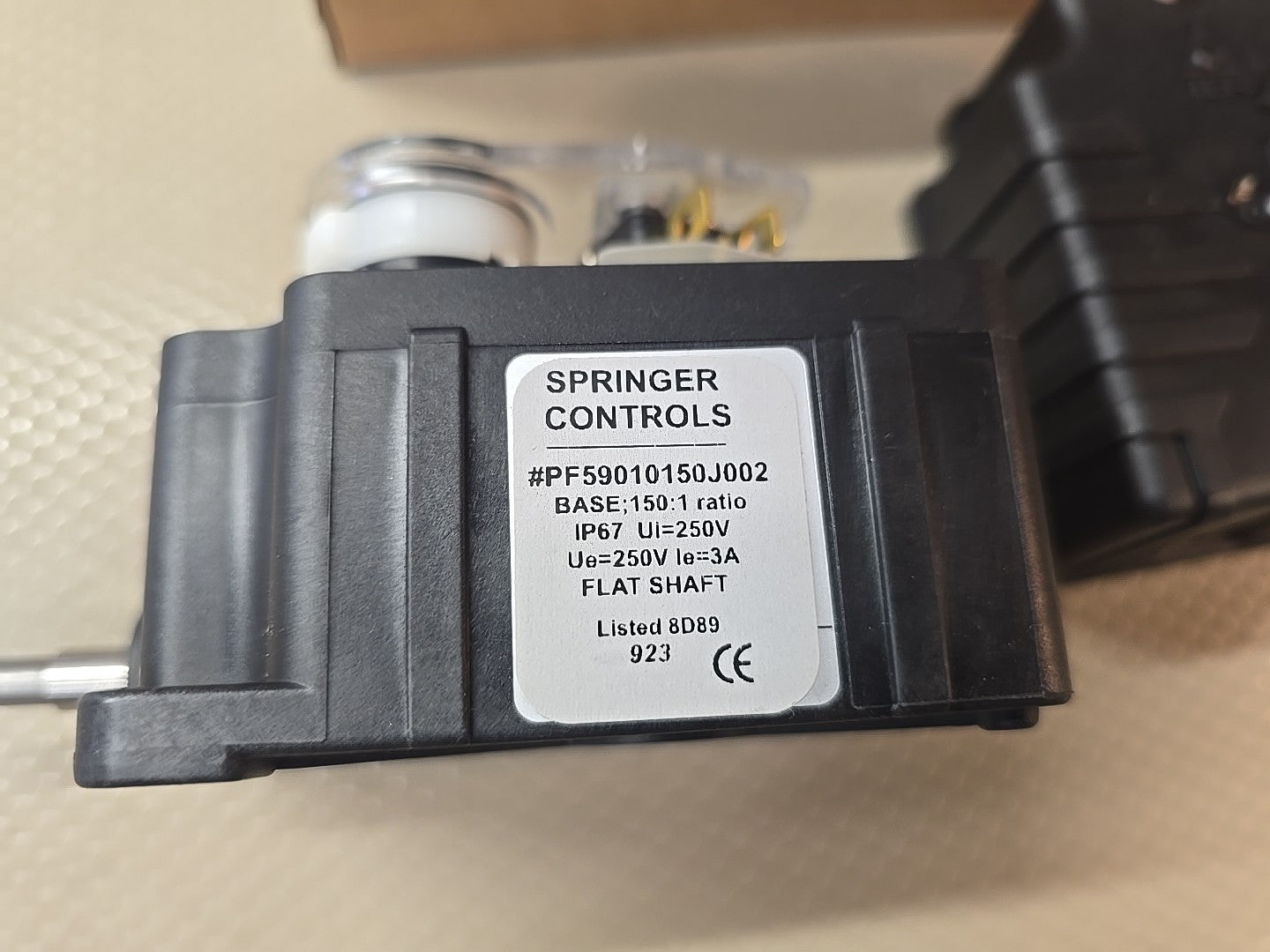 Springer Controls Ip67 150:1 RATIO PF59010150J00 Springer Controls Rotary Switch