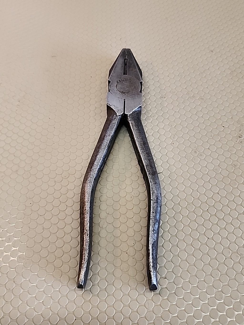 Kal Tools 6-1/4" Electricians Lineman Pliers 506 w/Side Cutters Vintage JAPAN