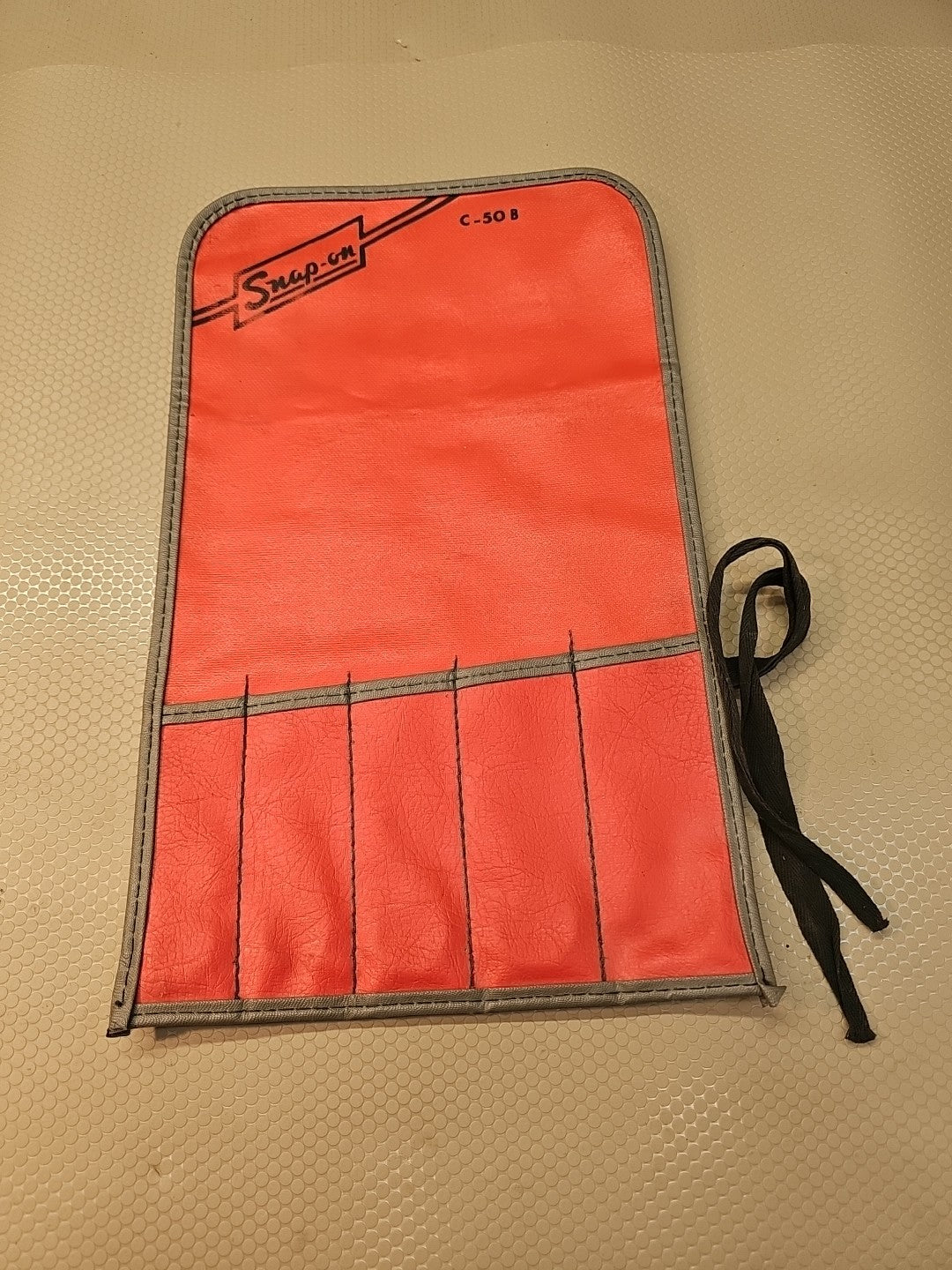 SNAP ON C-50B RED WRENCH  BAG POUCH ROLL 5 POCKETS *VINTAGE & MINT*