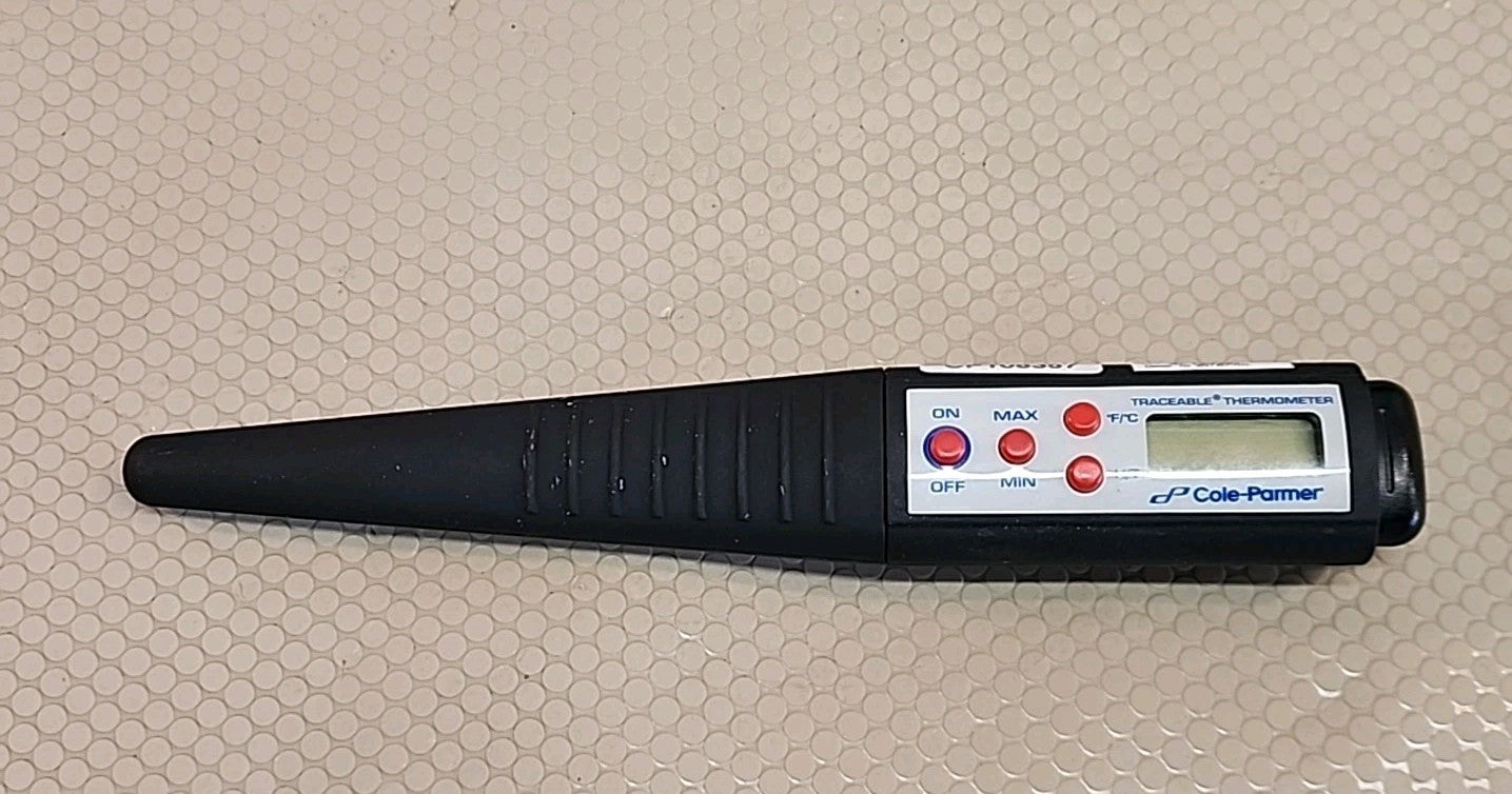 COLE-PARMER BRASS THERMOMETER MODEL 3310-40 