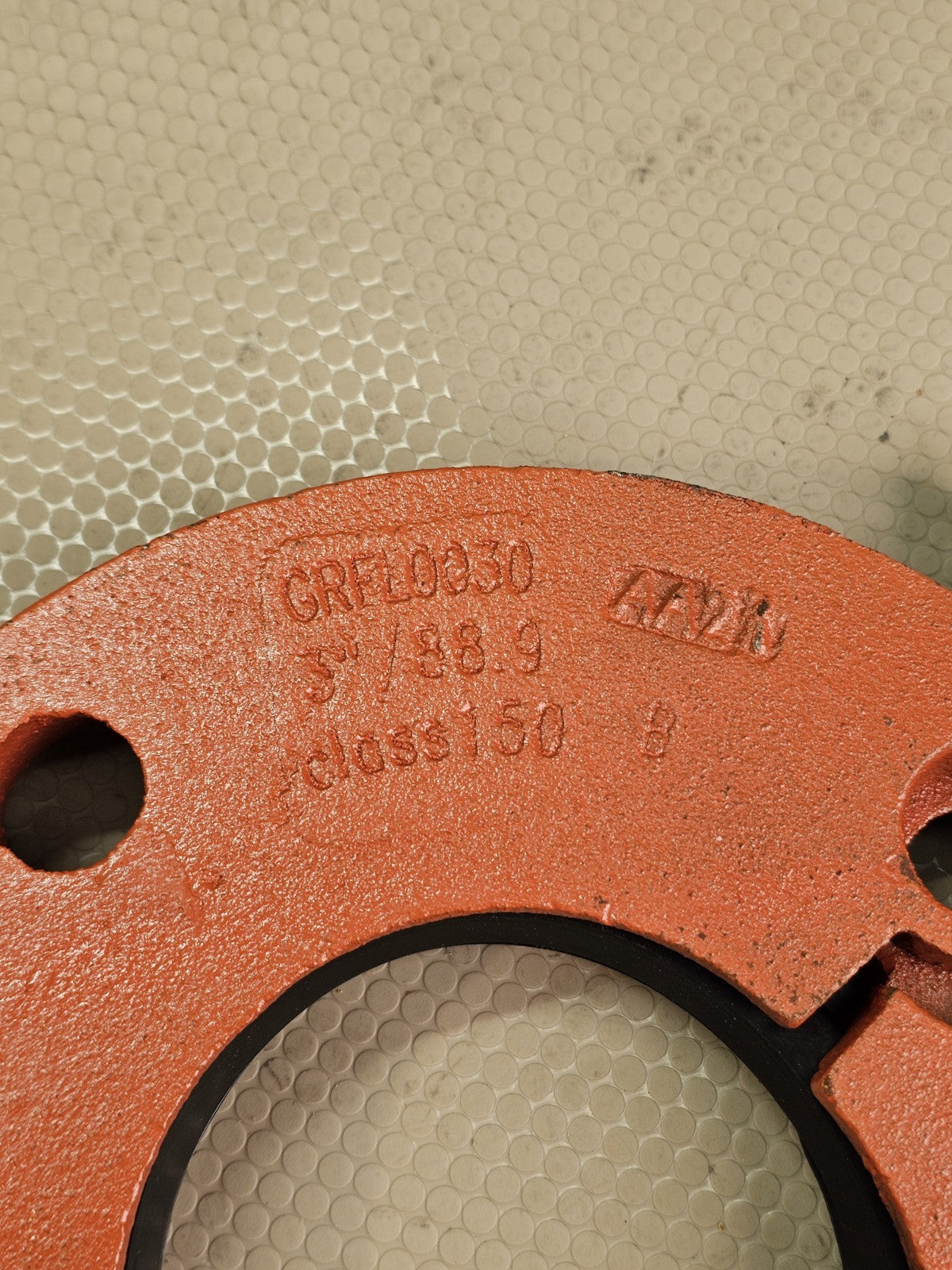 NCI GRFL0030 3" Class 150 Grooved Pipe Flange Adapter Coupling