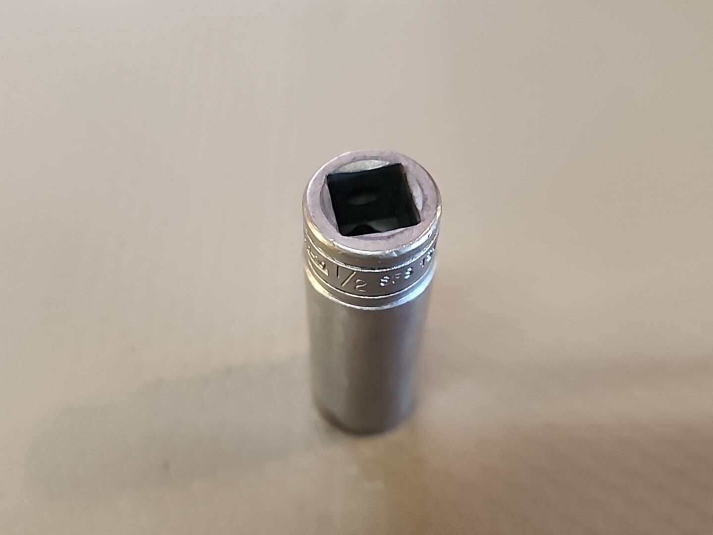 Vintage Underline Snap-on 1/2" SFS 161  3/8" Drive Deep 6 point Socket USA