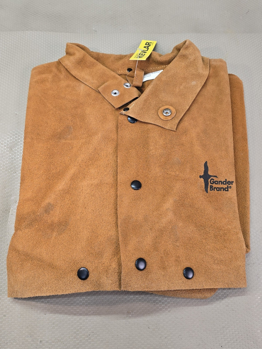 Gander Brand Welding Jacket Split Cowhide Brown  Size XXL New