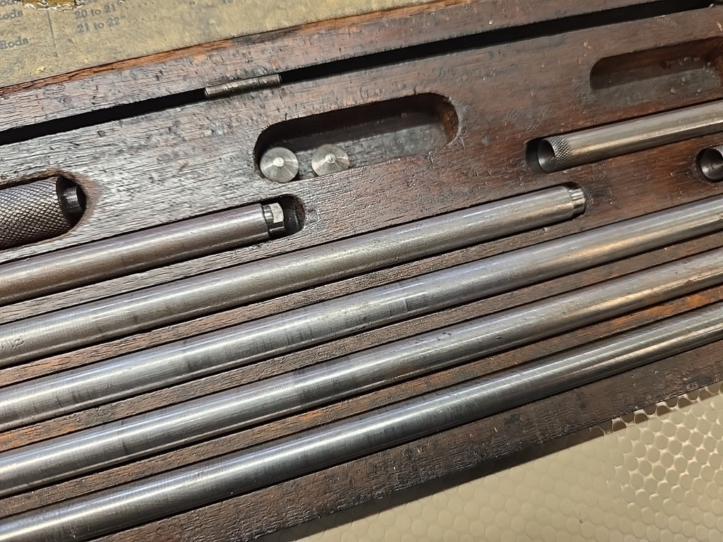 Lufkin/Starrett 681 681C 4-24" Inside Micrometer Set in Wooden Case