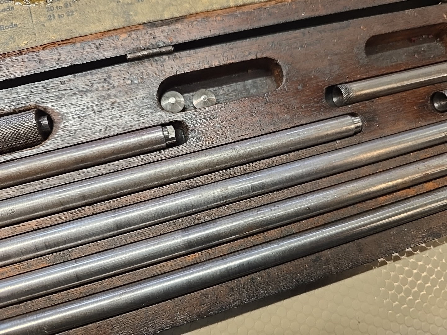 Lufkin/Starrett 681 681C 4-24" Inside Micrometer Set in Wooden Case