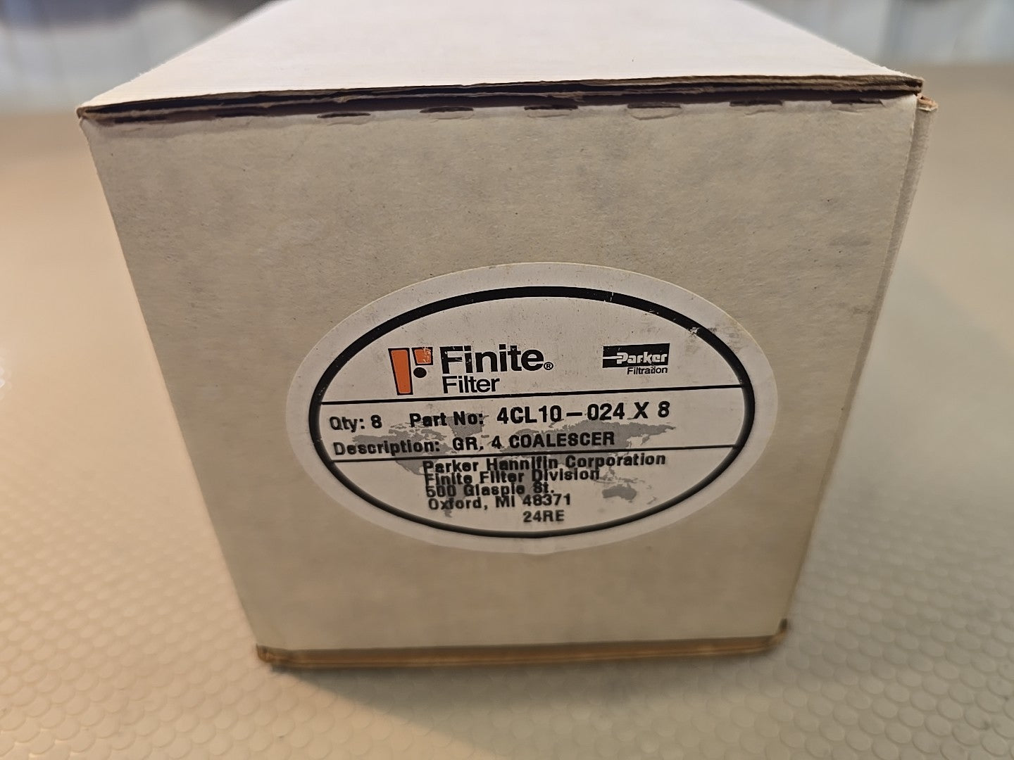 Finite Filter 4CL10-024 Gr. 4 Coalescer Filters Qty: 8 per box Genuine Parker