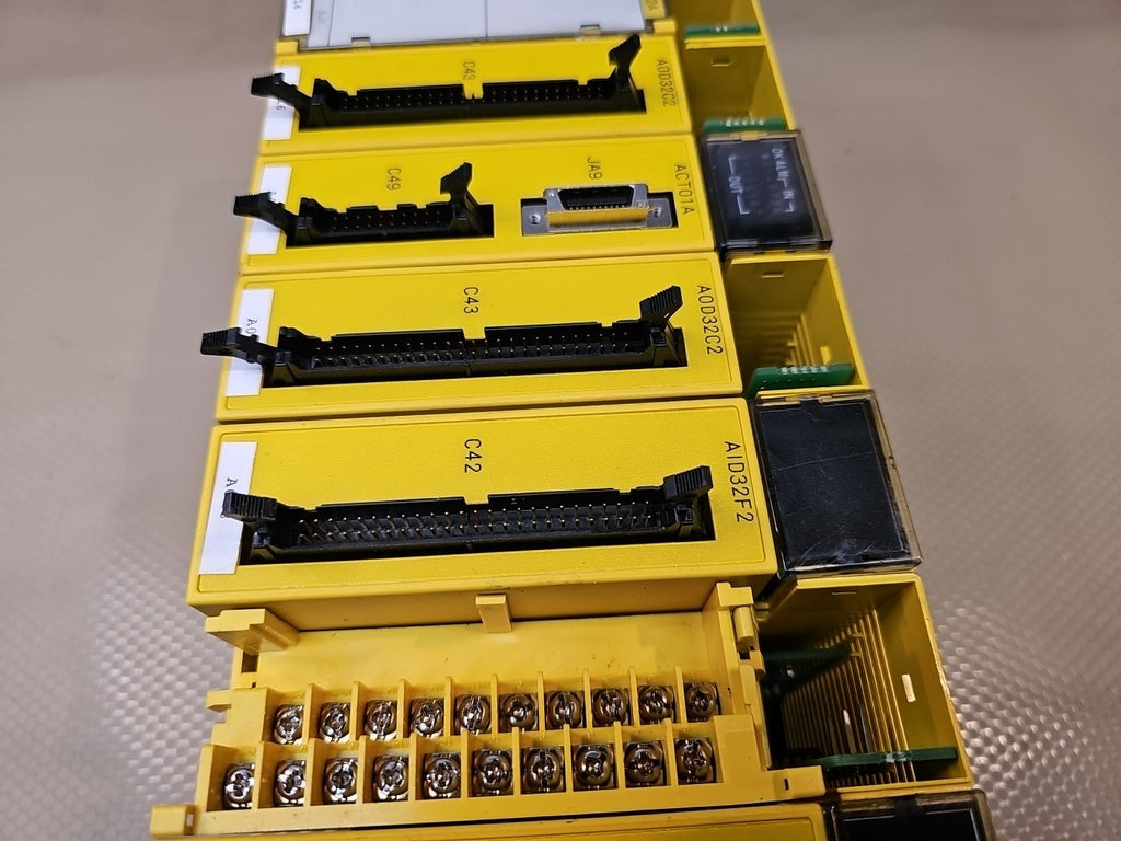 FANUC I/O Module Bundle - AIF01A, ACT01A, AID32F2, A0D32D2, ABU10A