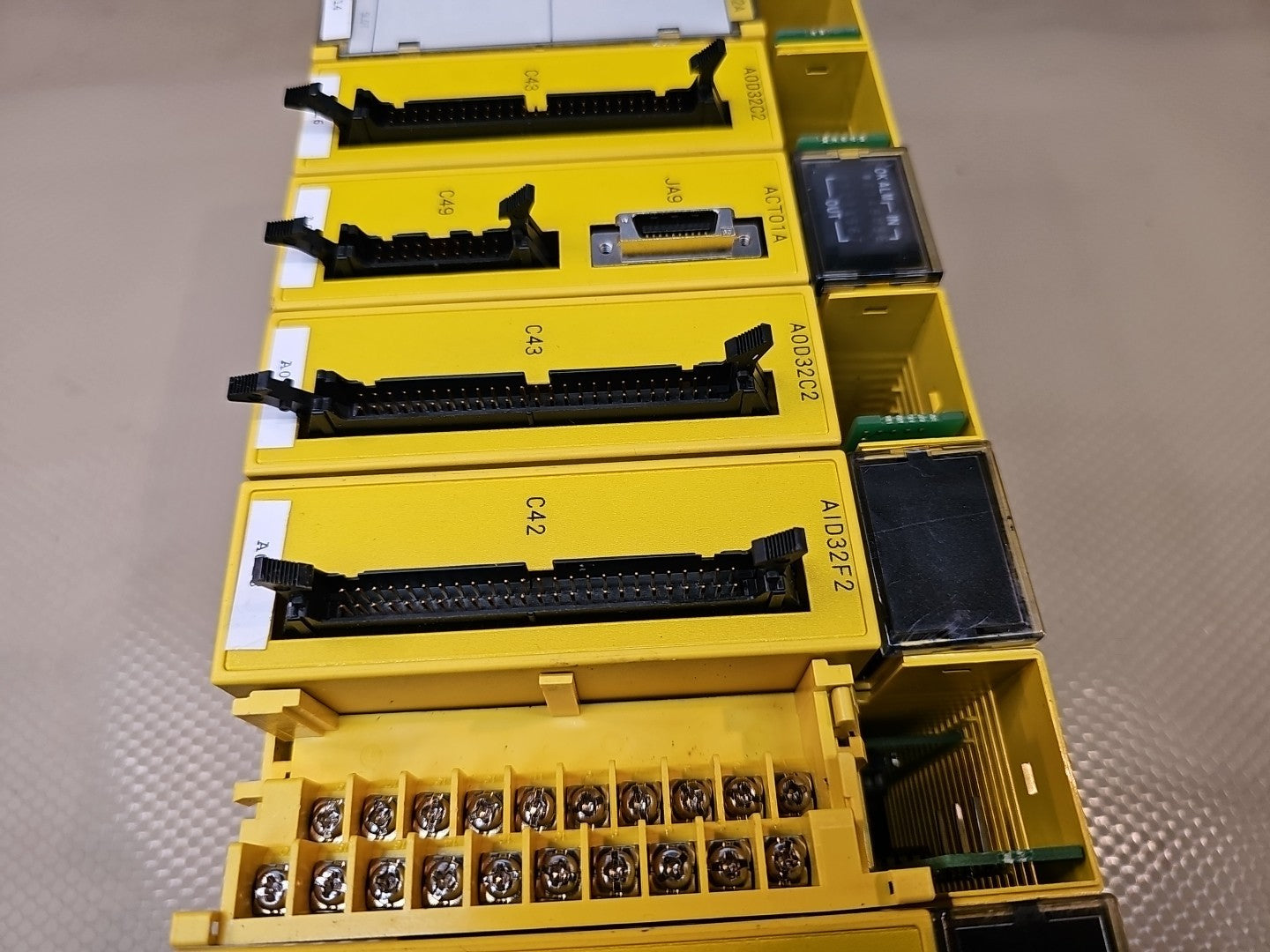 FANUC I/O Module Bundle - AIF01A, ACT01A, AID32F2, A0D32D2, ABU10A