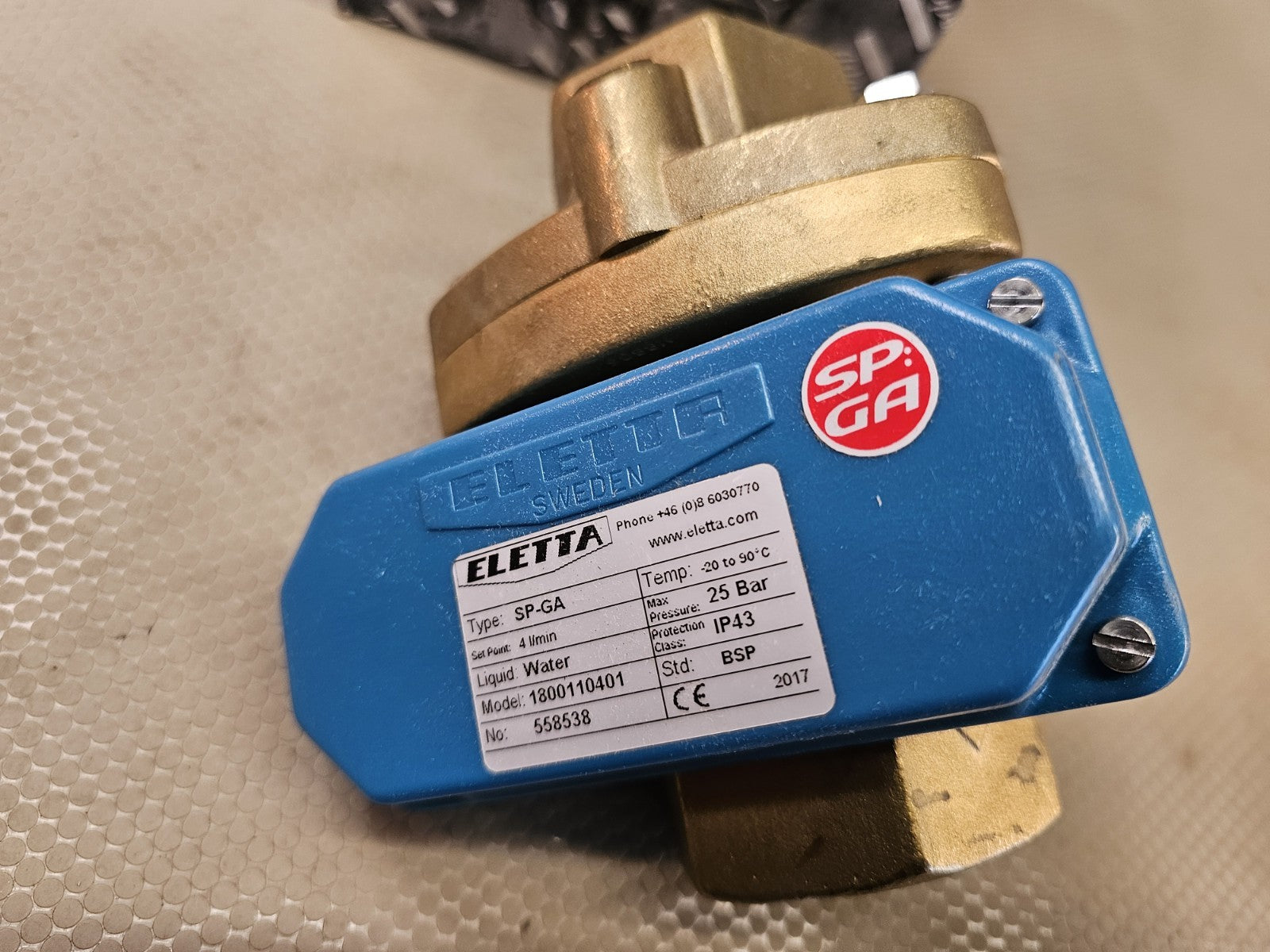 ELETTA SP-G A Temp 0-90 C 25 Bar 1800110401 393144