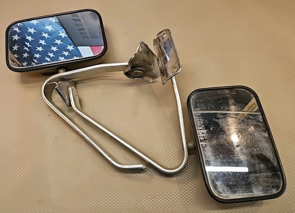 VINTAGE UNIVERSAL TRUCK MIRROR,CHROME,ALUMINUM,LH/RH,DRIVER/PASSENGER SIDE,USED