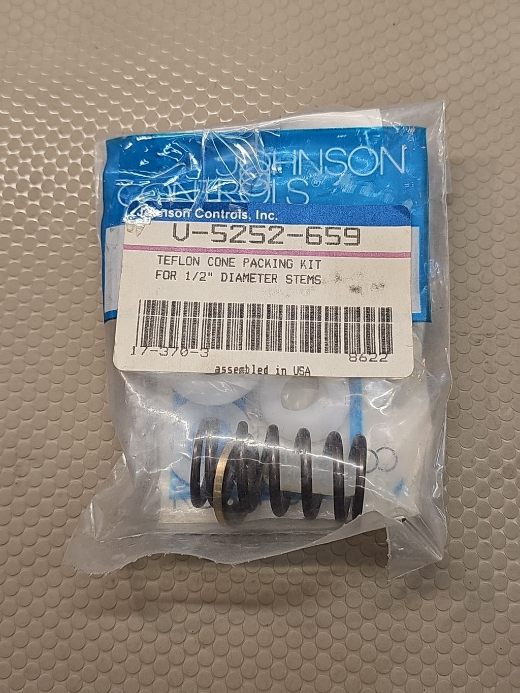 JOHNSON CONTROLS U-5252-659 TEFLON CONE PACKING KIT 17-370-3