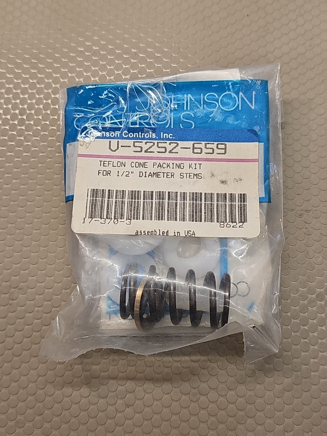 JOHNSON CONTROLS U-5252-659 TEFLON CONE PACKING KIT 17-370-3