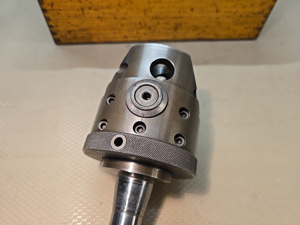 Enco Gamet R8 Boring & Facing Head 3/4" Bar + Wood Case + Tooling Diameter Body