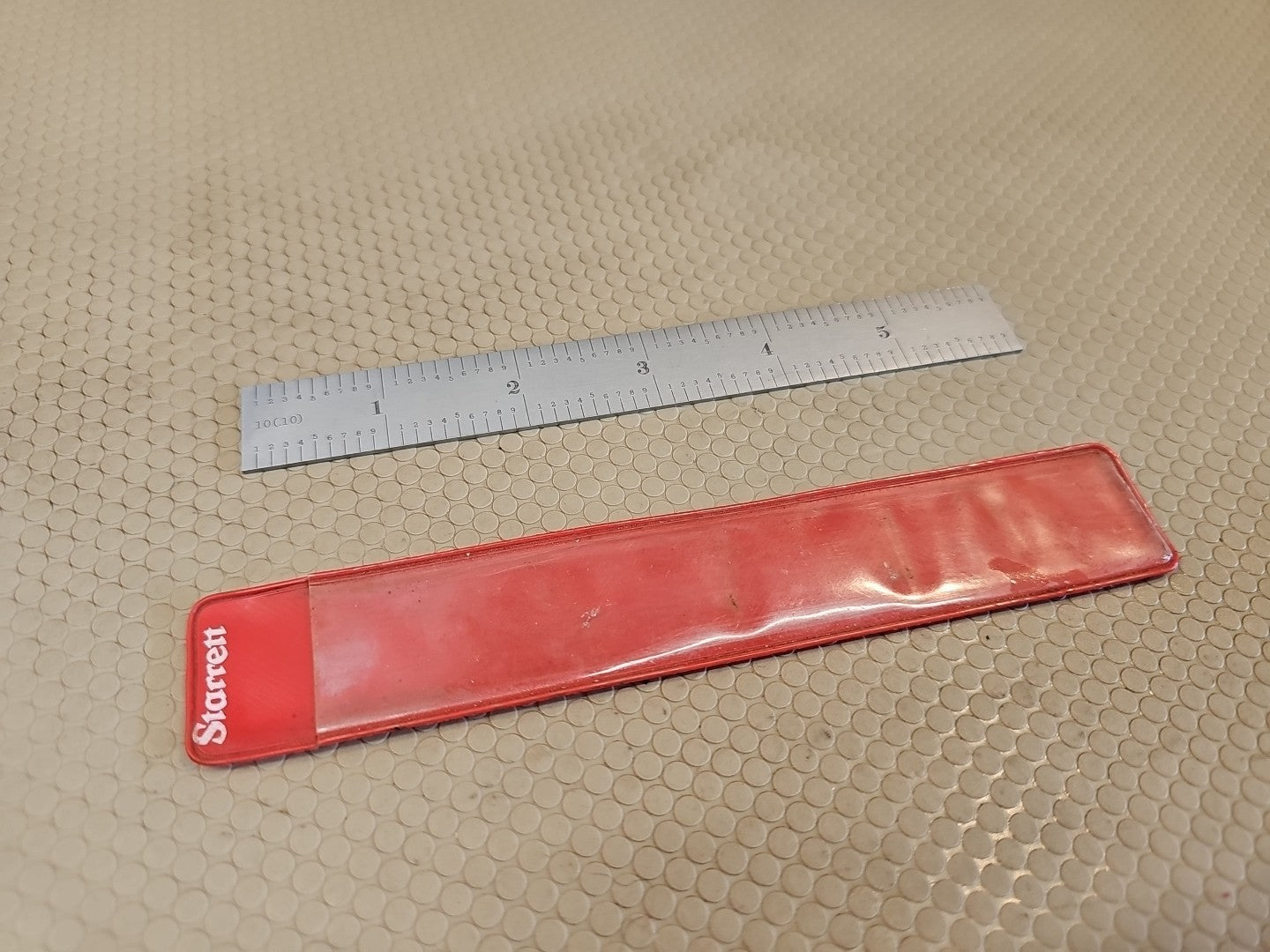 STARRETT No. C606R-12 12” Long Spring-Tempered Steel Rule w/Inch Grad. USA!
