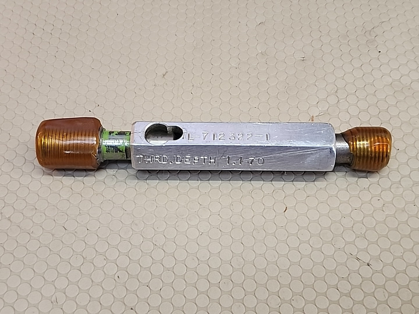 HELI-COIL 1/2-20-STI 3B PLUG GAGE .5325 GO/.5357 NO GO THREAD DEPTH 1.170