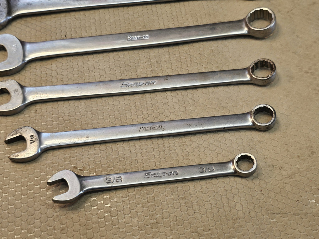 Snap-on OSH707B 12 Point Combination Wrench Set 7-Piece 3/8"-13/16"