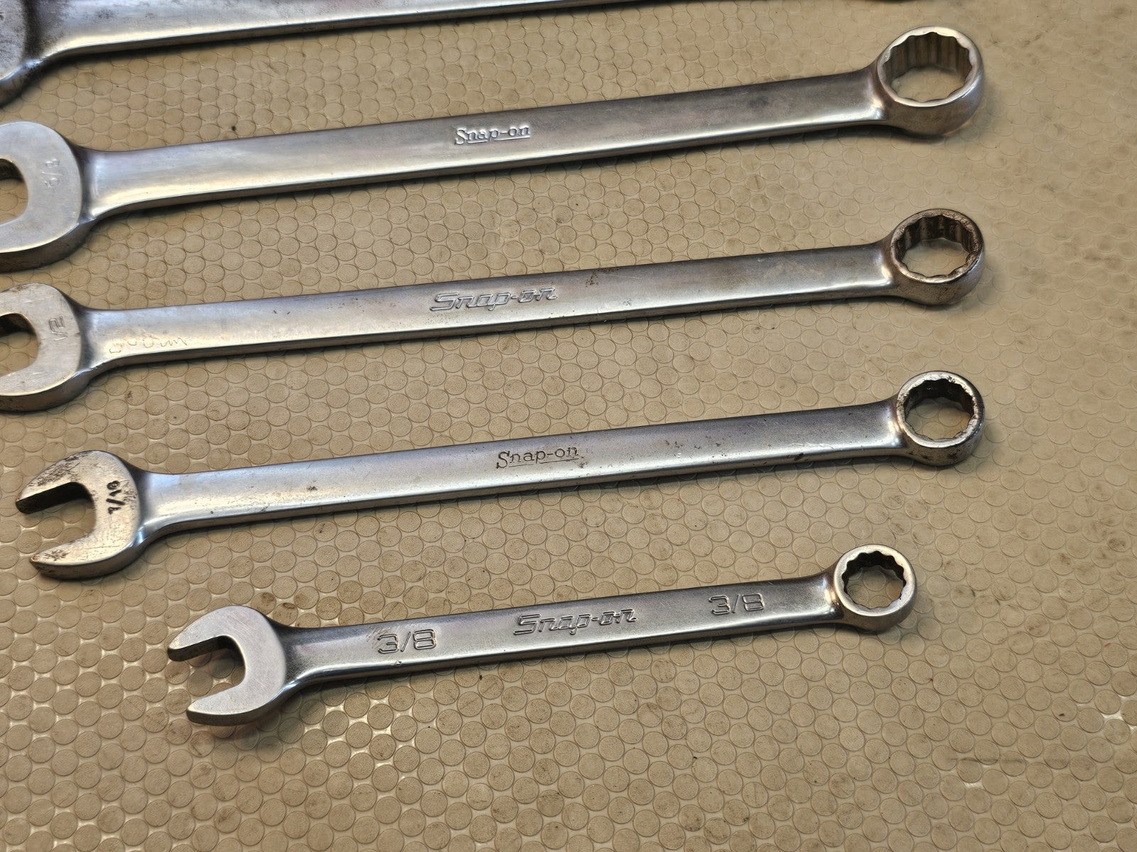 Snap-on OSH707B 12 Point Combination Wrench Set 7-Piece 3/8"-13/16"