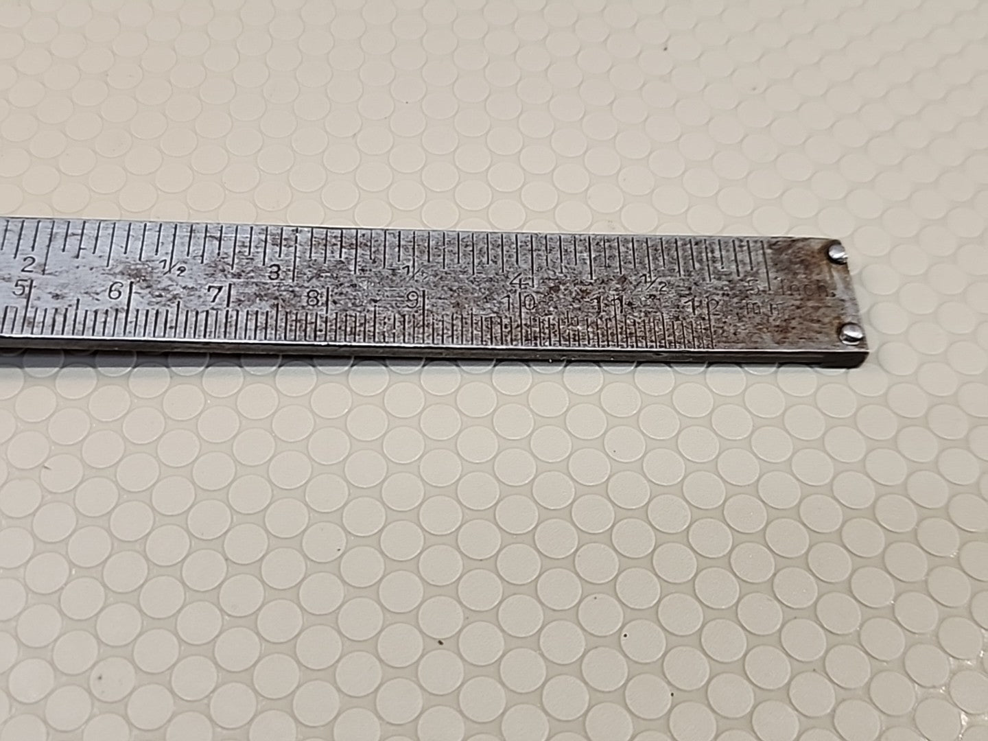 VINTAGE STAINLESS RULER CALIPER UNBRANDED 5 INCH