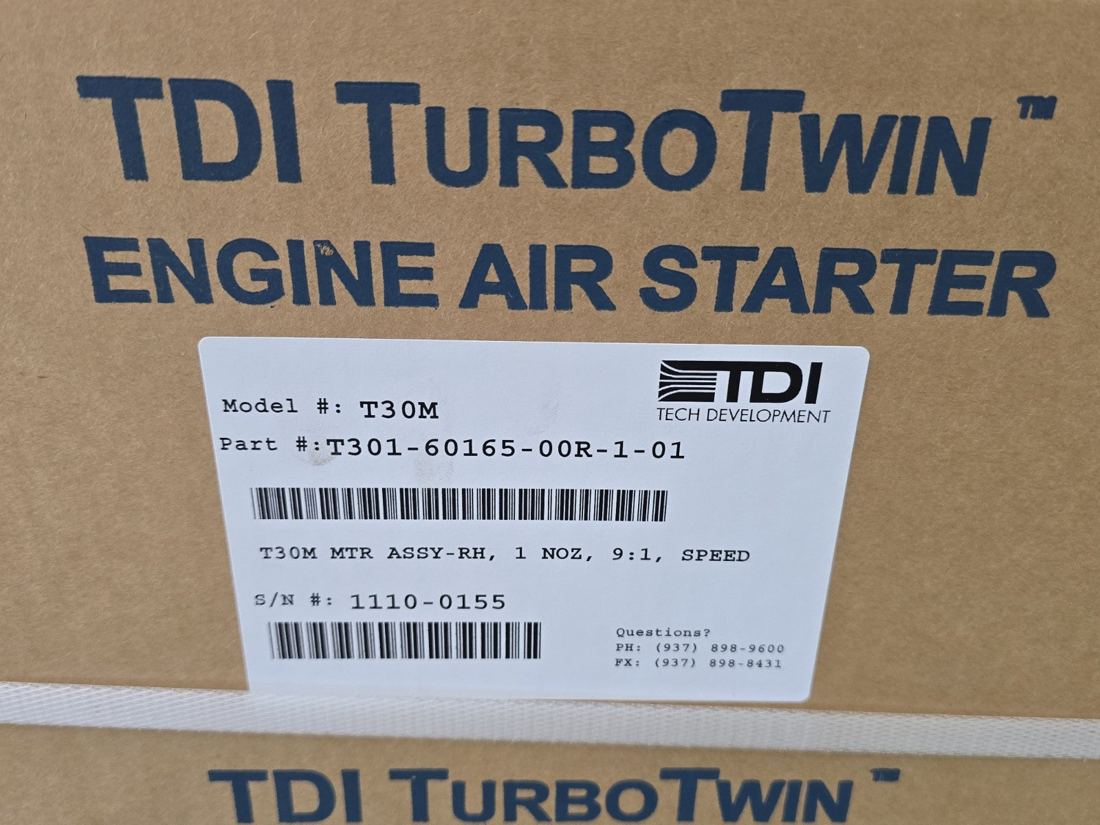 NEW TDI TurboTwin T30-M Air Motor Auxiliary Lube Pump Air Starter IR Ingersoll 