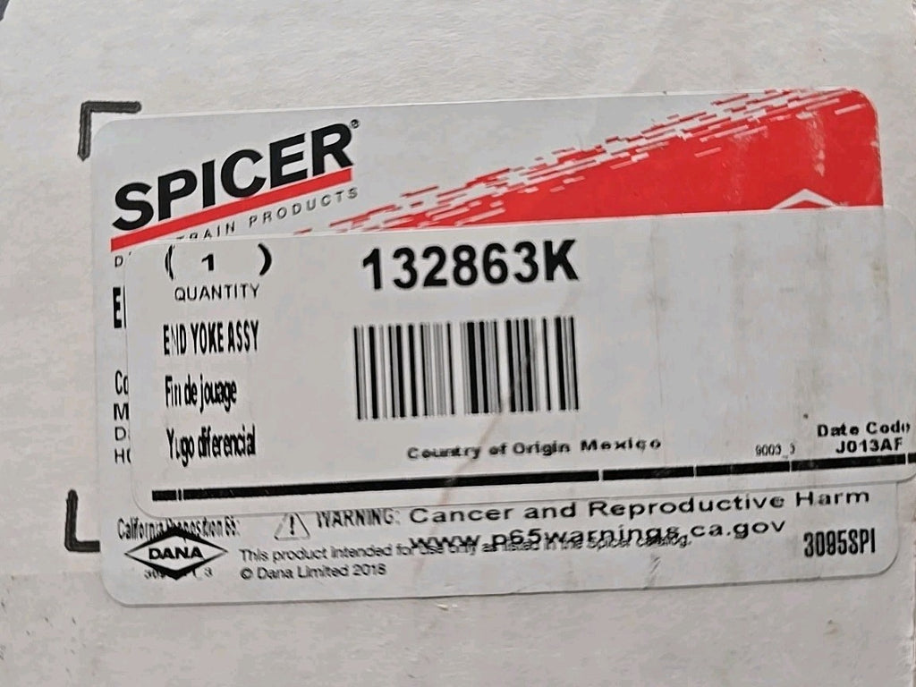 Genuine Spicer Differential End Yoke  Spicer  132863K *NEW*