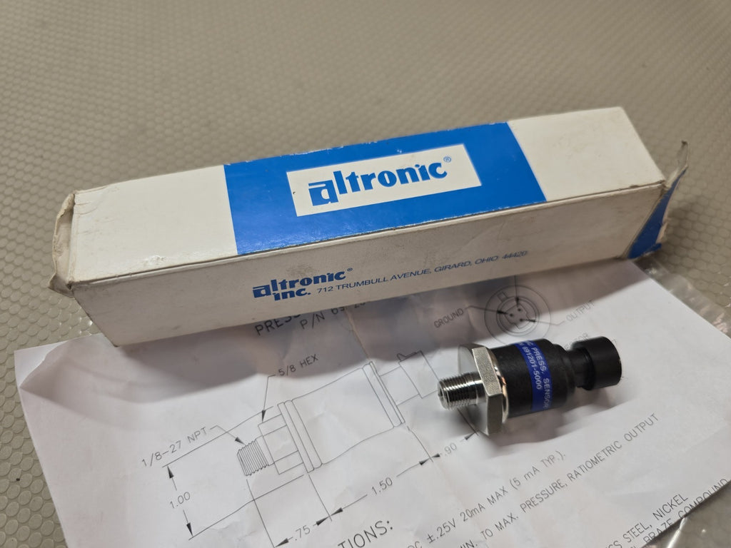ALTRONIC 691201-5000 PRESSURE SENSOR TRANSDUCER MLH05KPSB06A Honeywell