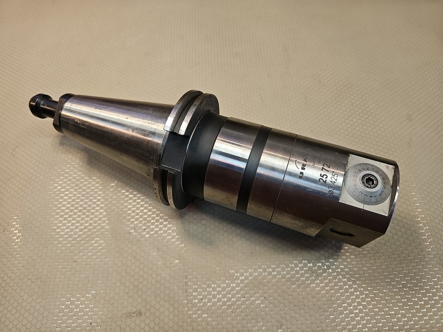URMA Fine Boring Head Ø3.425–4.567" Swiss Made Precision Tool Holder CAT50 $5K
