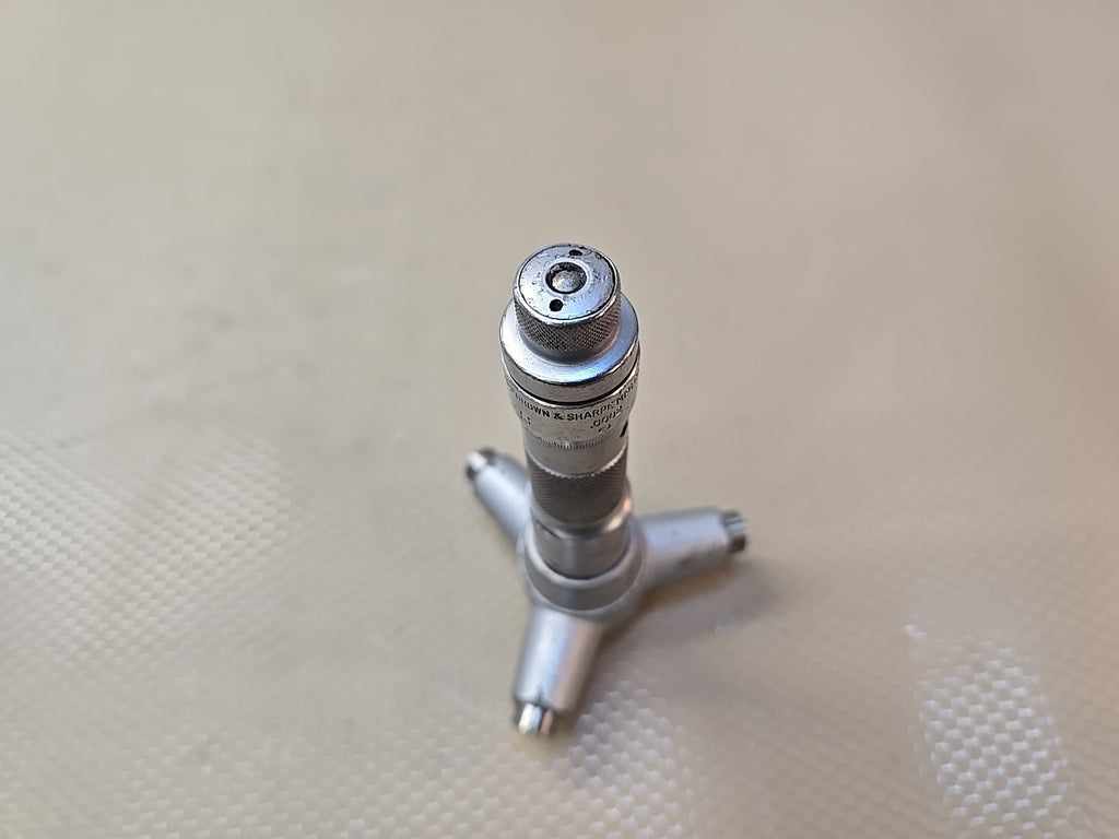 Brown & Sharpe No. 281 Internal Bore Micrometer Range 3.200"- 3.600” Holtest