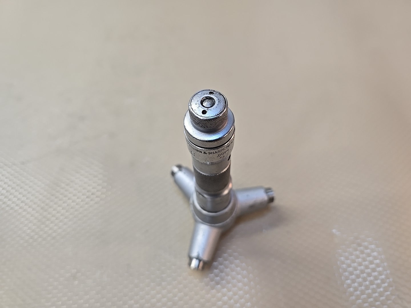 Brown & Sharpe No. 281 Internal Bore Micrometer Range 3.200"- 3.600” Holtest