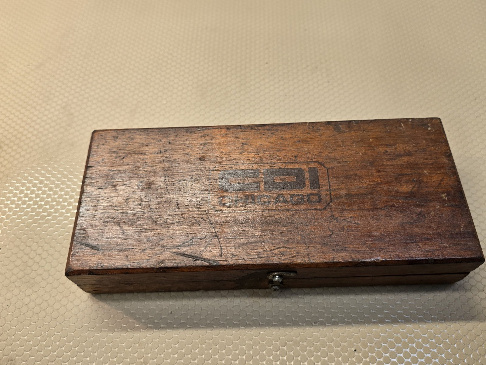 CDI Chicago Dial Indicator Depth Gauge In Wood Box Made in USA
