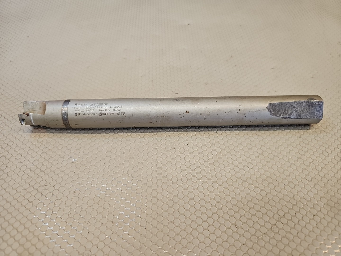 ISCAR 1" DIA. INDEXABLE END MILL HM90 E90A-D1.00-3-C1.00LB 3 FL APKT1003 INSERTS